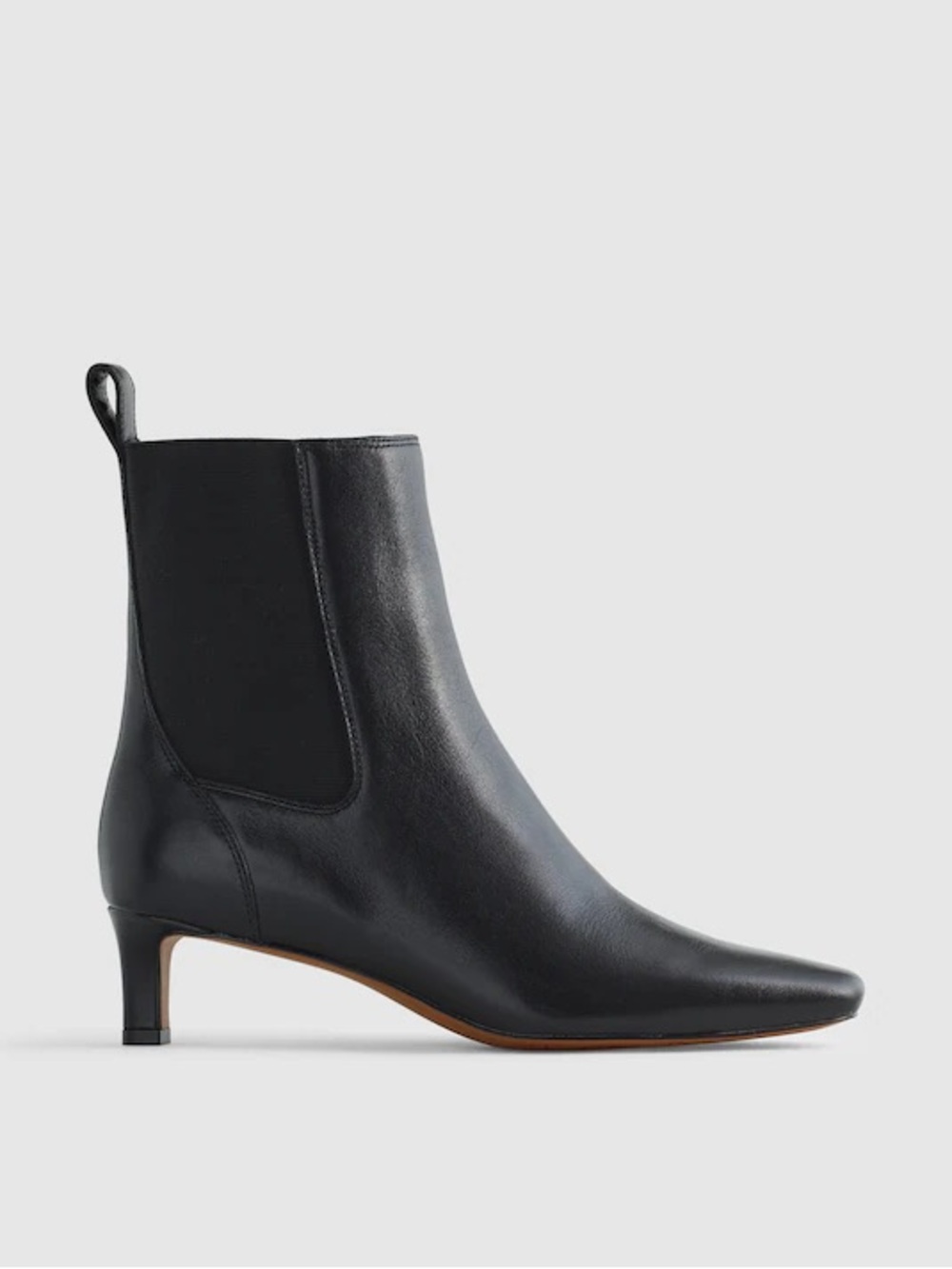 Madewell The Dimes Chelsea Boot Leather in Black Size 9